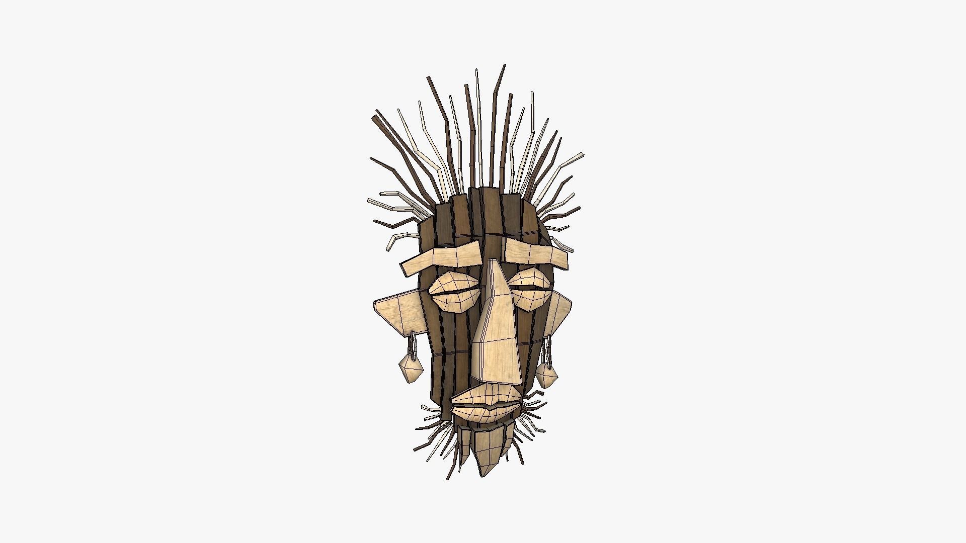 10 Tribal Masks A Collection - Headband Character Design _28