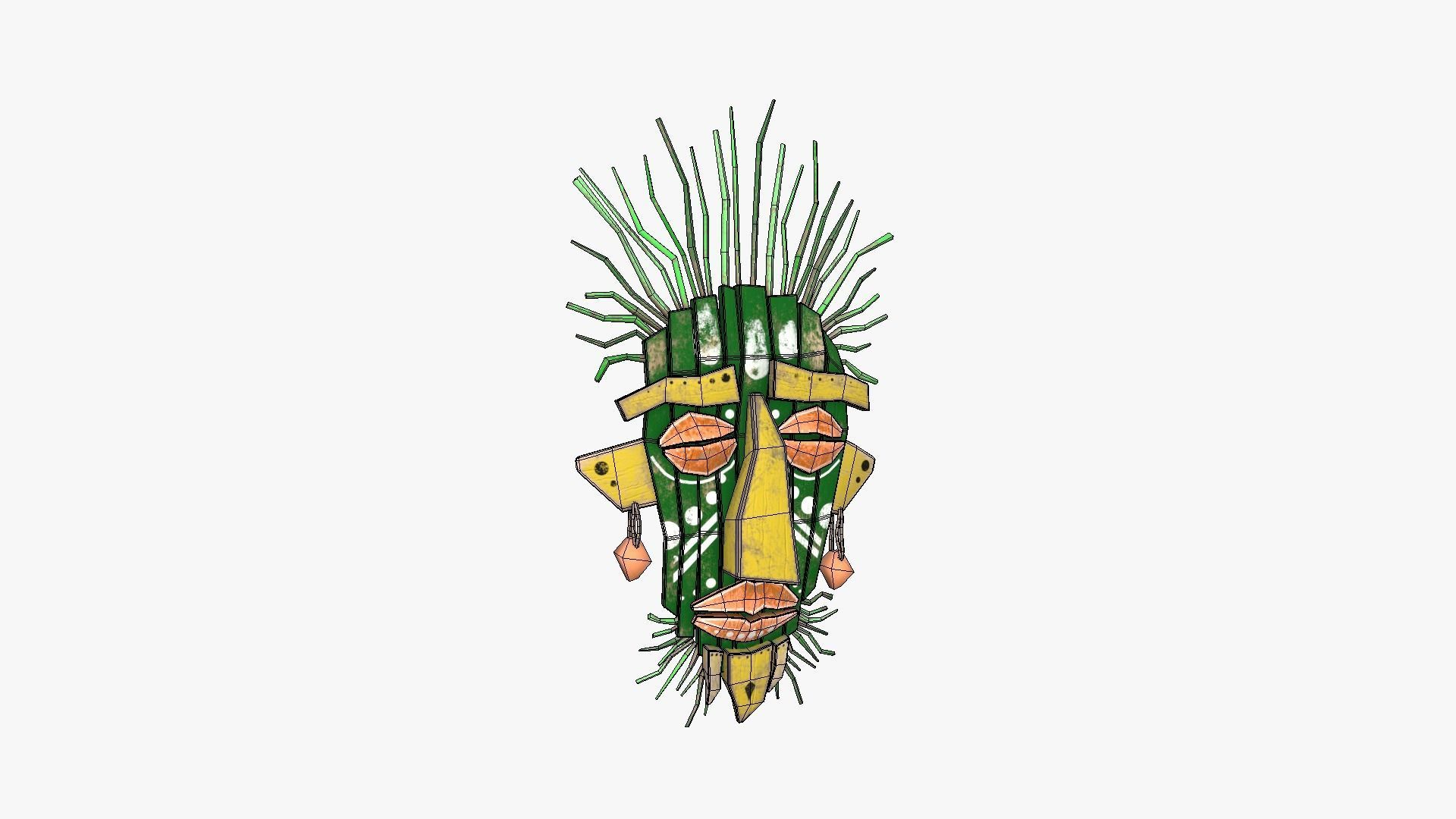 10 Tribal Masks A Collection - Headband Character Design _43