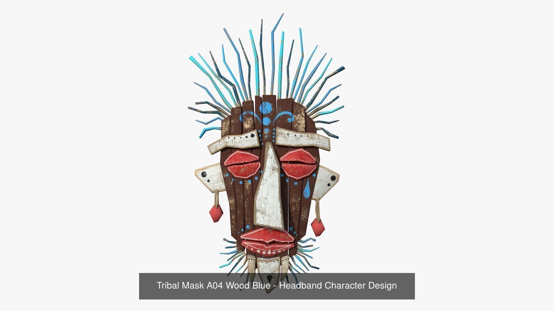 10 Tribal Masks A Collection - Headband Character Design _4