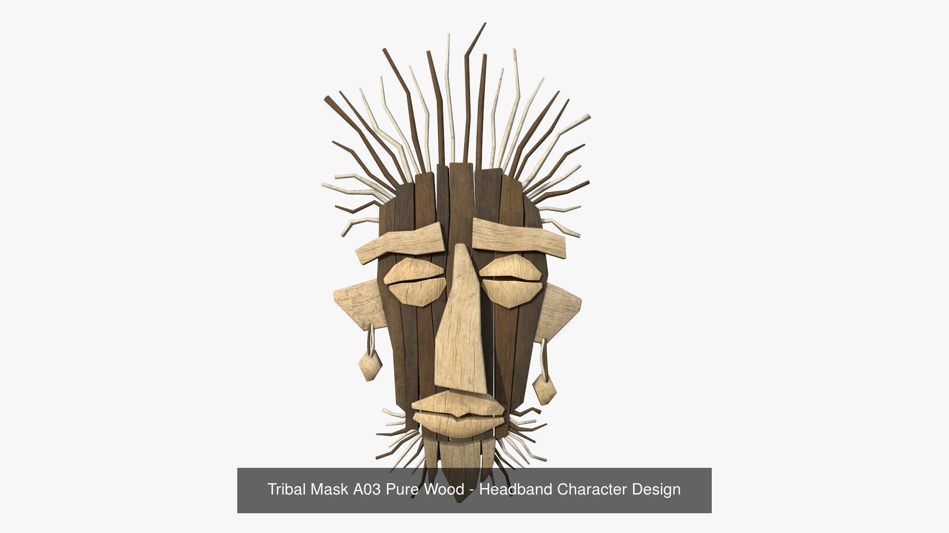 10 Tribal Masks A Collection - Headband Character Design _3