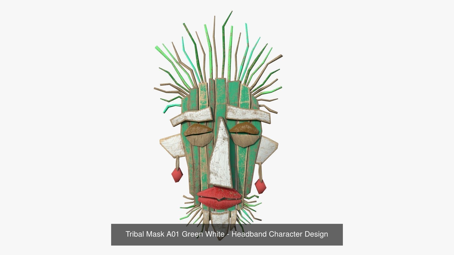 10 Tribal Masks A Collection - Headband Character Design _1