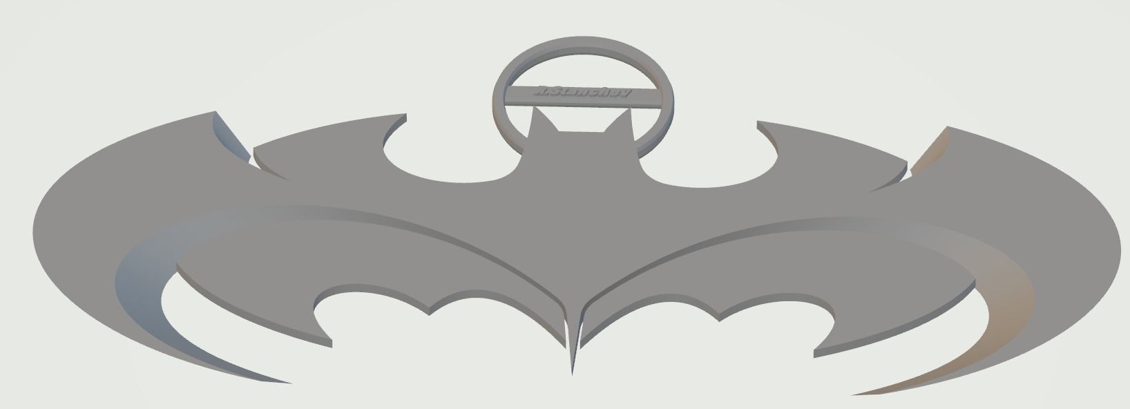 Batman and Robin Logo keychain 3D print model_13