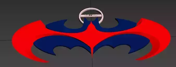 Batman and Robin Logo keychain
