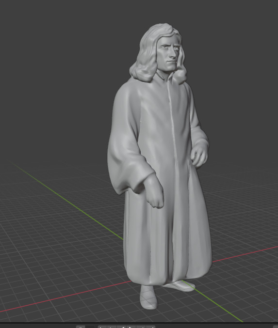 Isaac Newton 3D print model_21