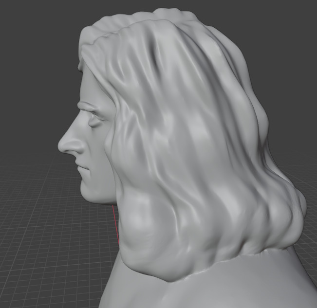 Isaac Newton 3D print model_12
