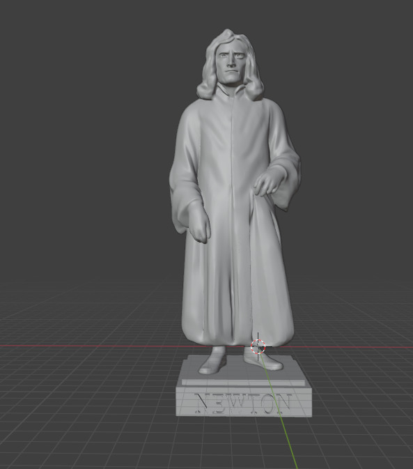 Isaac Newton 3D print model_18
