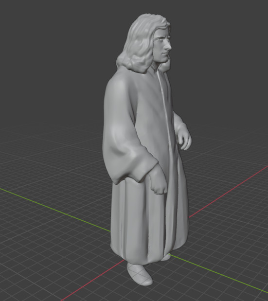 Isaac Newton 3D print model_22