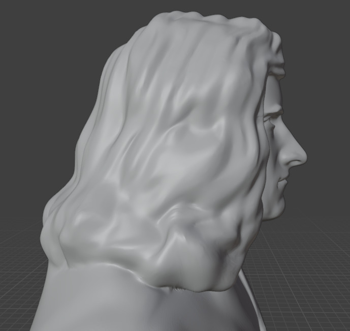 Isaac Newton 3D print model_11