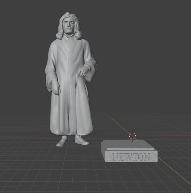 Isaac Newton 3D print model_2
