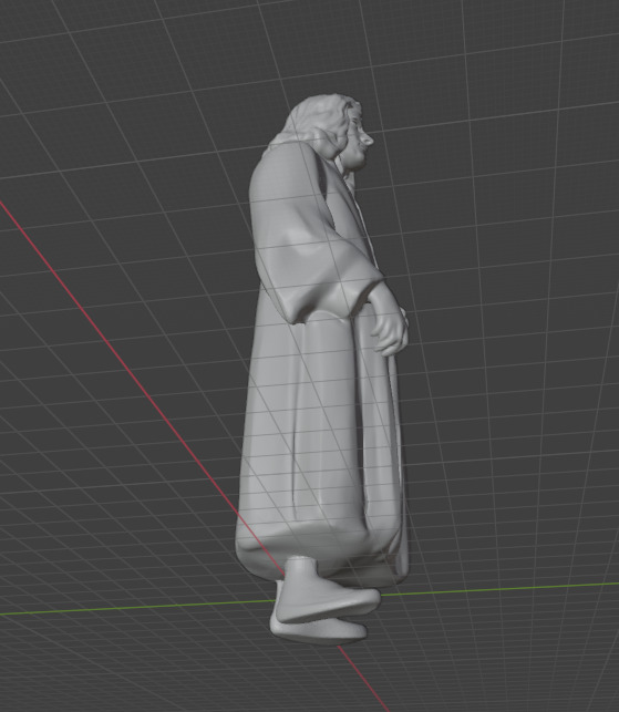 Isaac Newton 3D print model_24