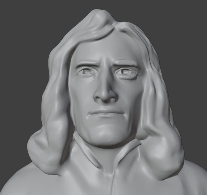 Isaac Newton 3D print model_9