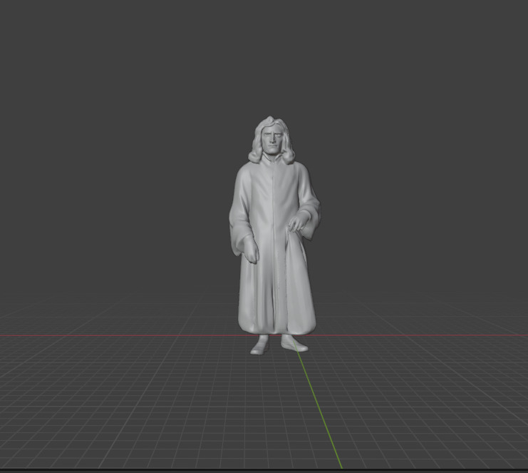 Isaac Newton 3D print model_1