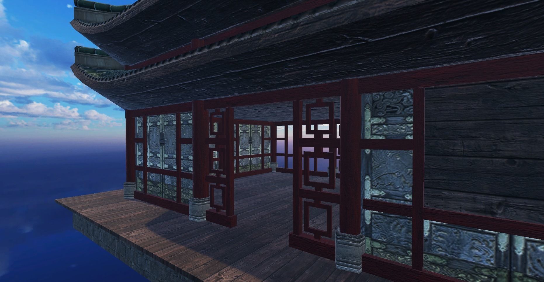Ancient Japanese Building Style 09 Low-poly 3D model_4