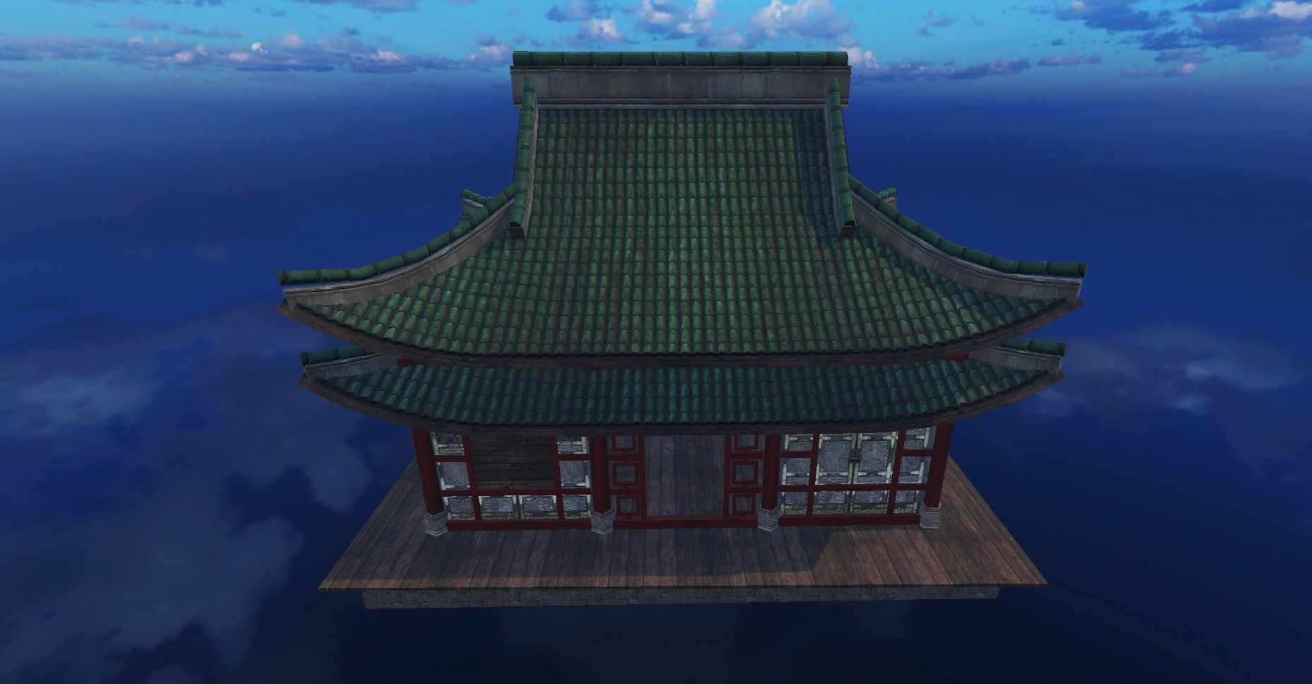 Ancient Japanese Building Style 09 Low-poly 3D model_5
