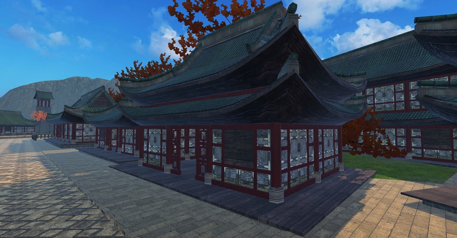 Ancient Japanese Building Style 09 Low-poly 3D model_6