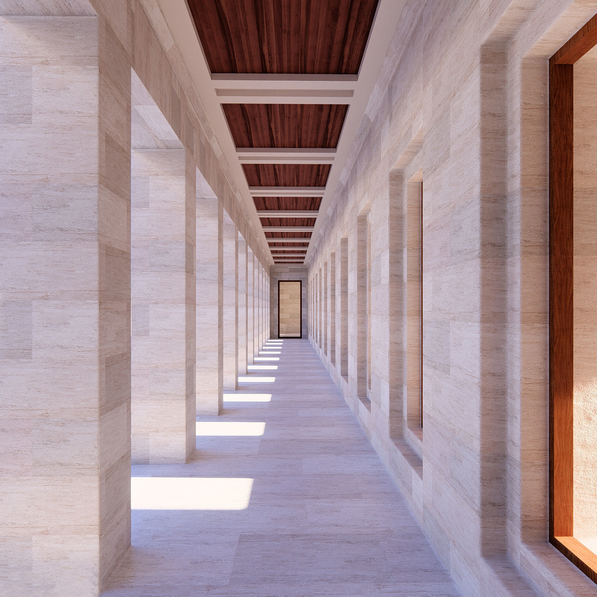 Anitkabir Detailed Low Poly Model and 2 Floor Plan dwg Low-poly 3D model_9