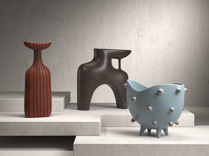 Vase Set 146 3D model