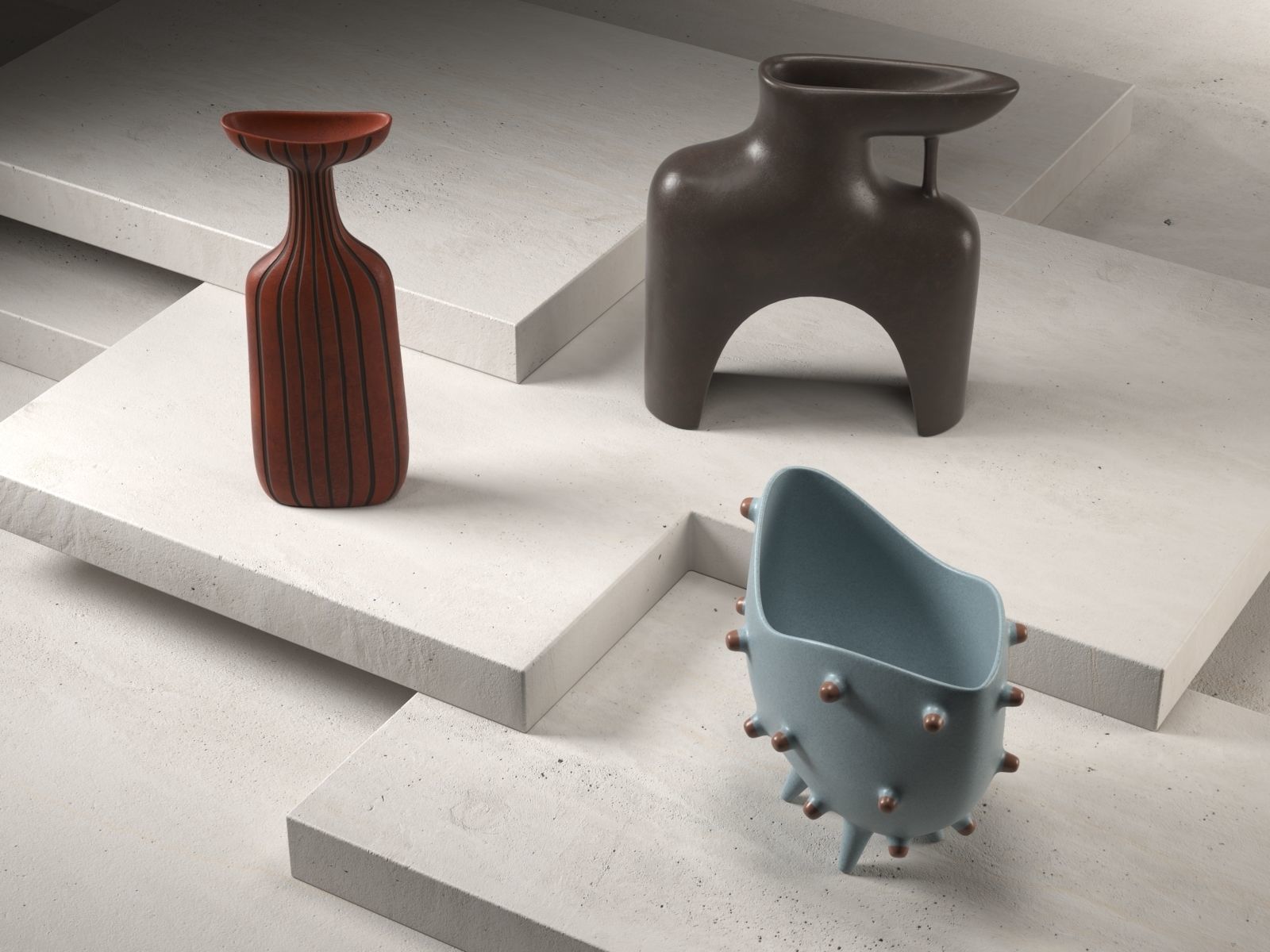 Vase Set 146 3D model_1