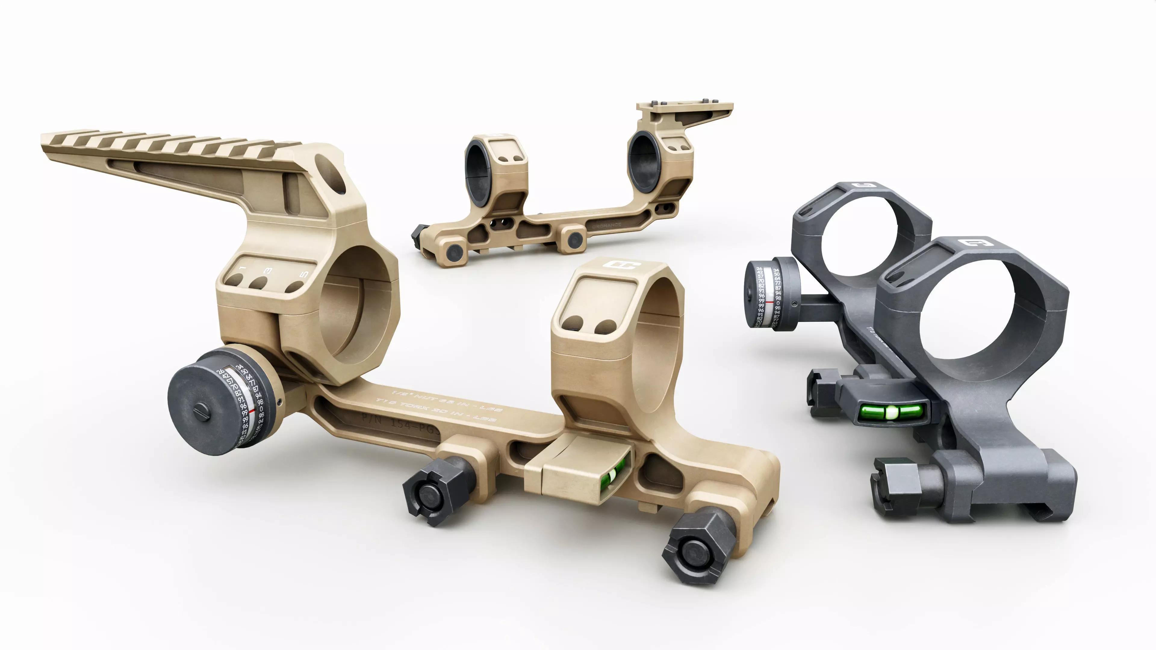 実物　希少　官給品　USMC スコープリング Badger Ordnance Badger Ordnance Condition One Modular 34mm and 30mm Scope Mount