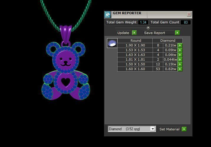 Bear Pendant 3D print model_4