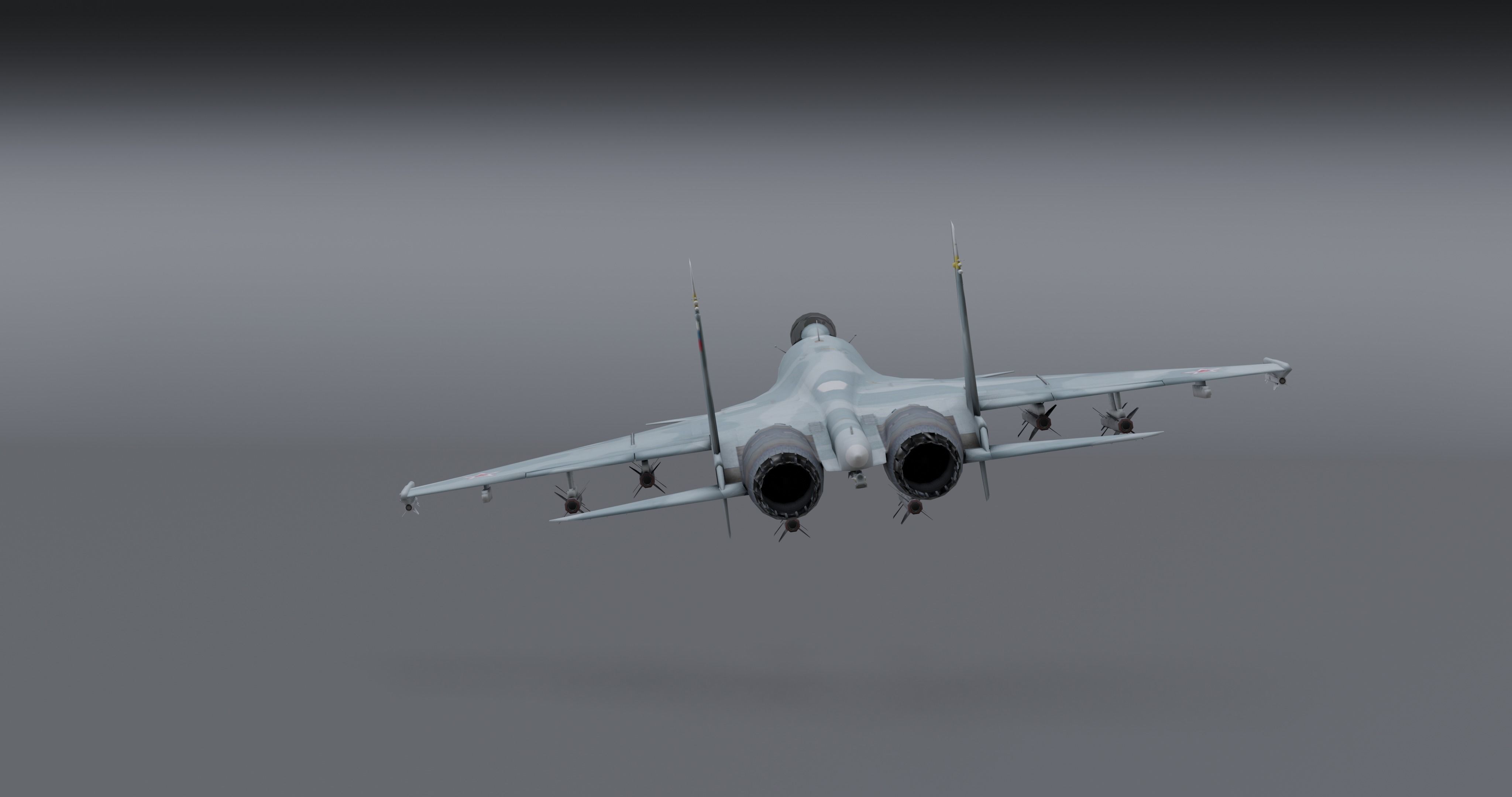 Su-33 Flanker-D Low-poly 3D model_13