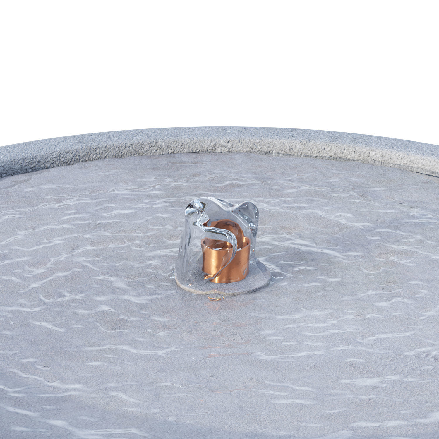 Sedona Fountain - Stone Ledge 3D model_4