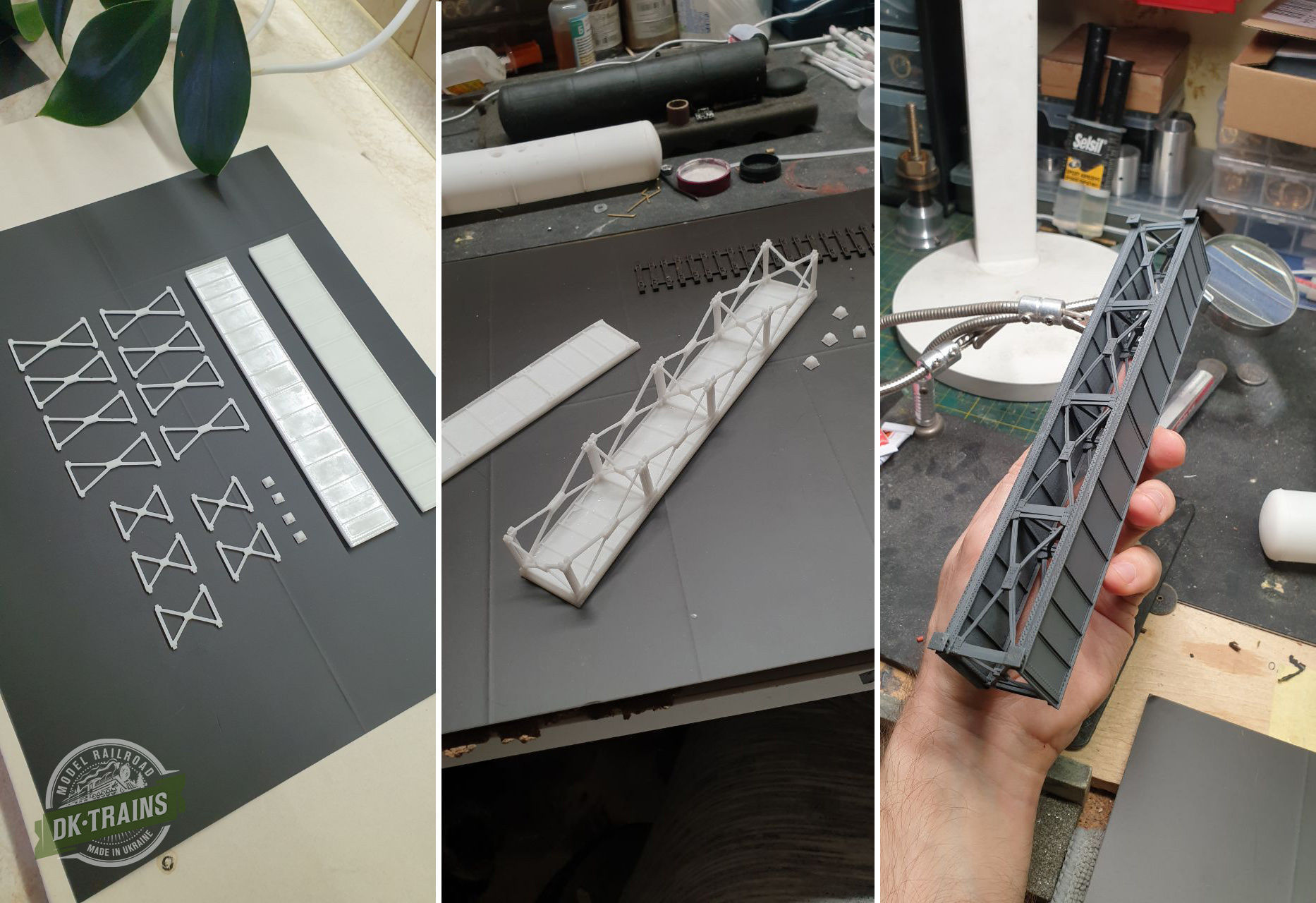 US Train Bridge - H0 scale 3D print model_16