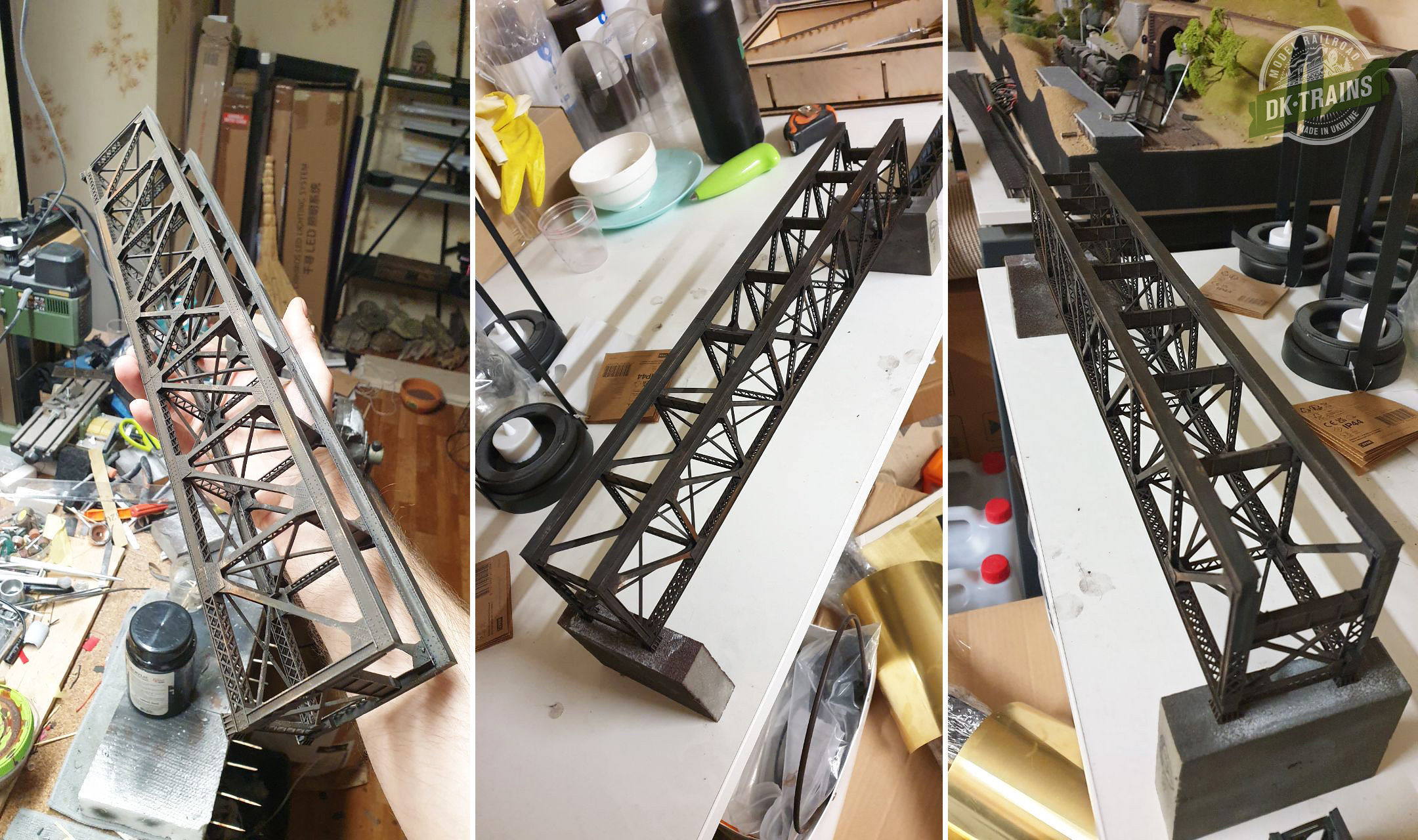 US Train Bridge - H0 scale 3D print model_15