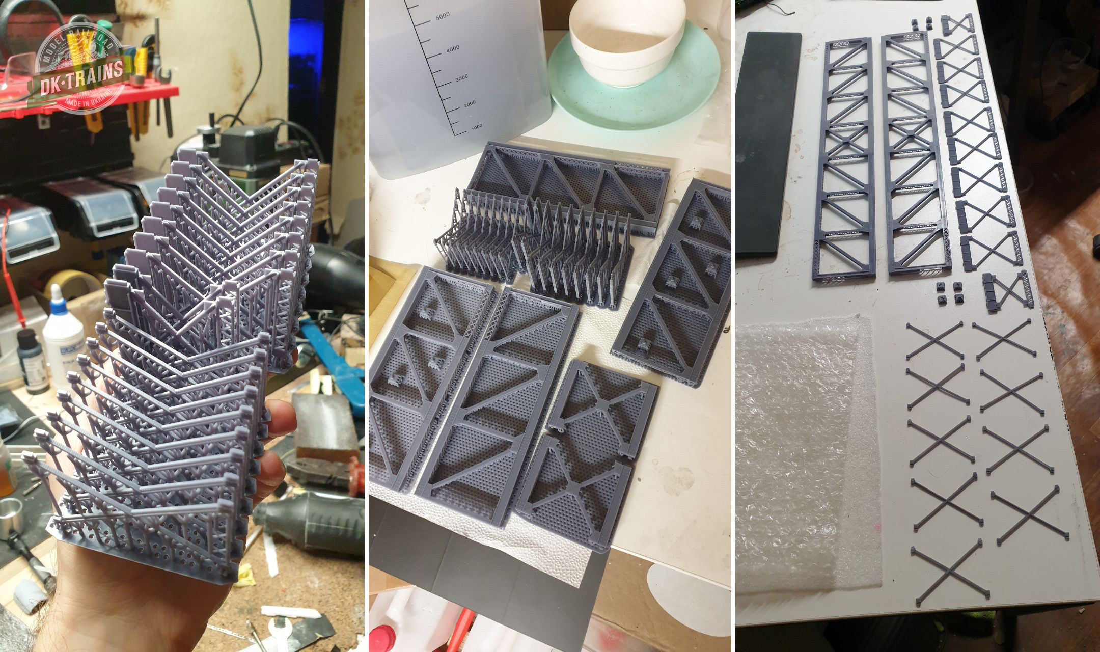 US Train Bridge - H0 scale 3D print model_17