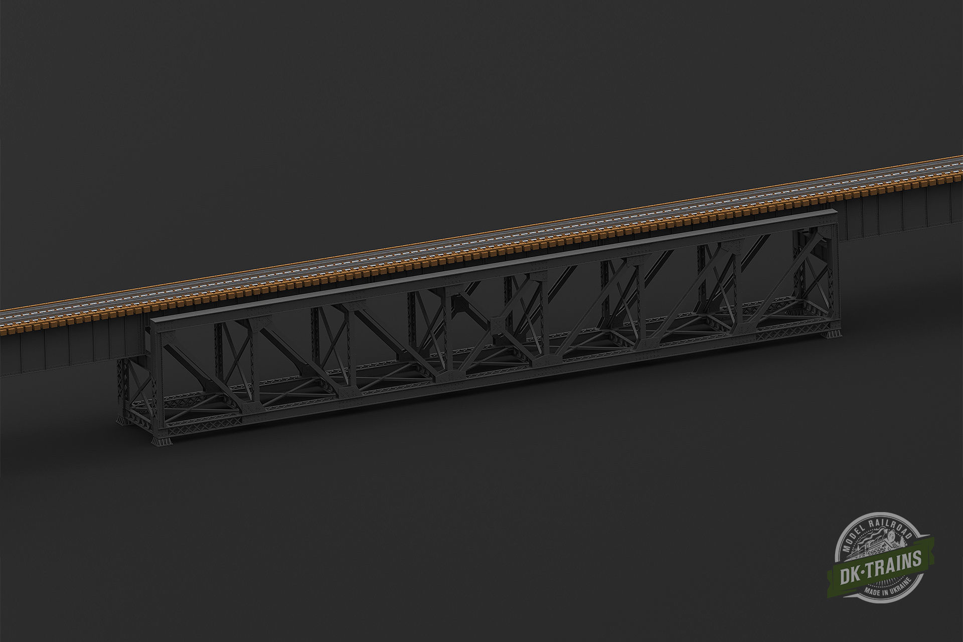 US Train Bridge - H0 scale 3D print model_5