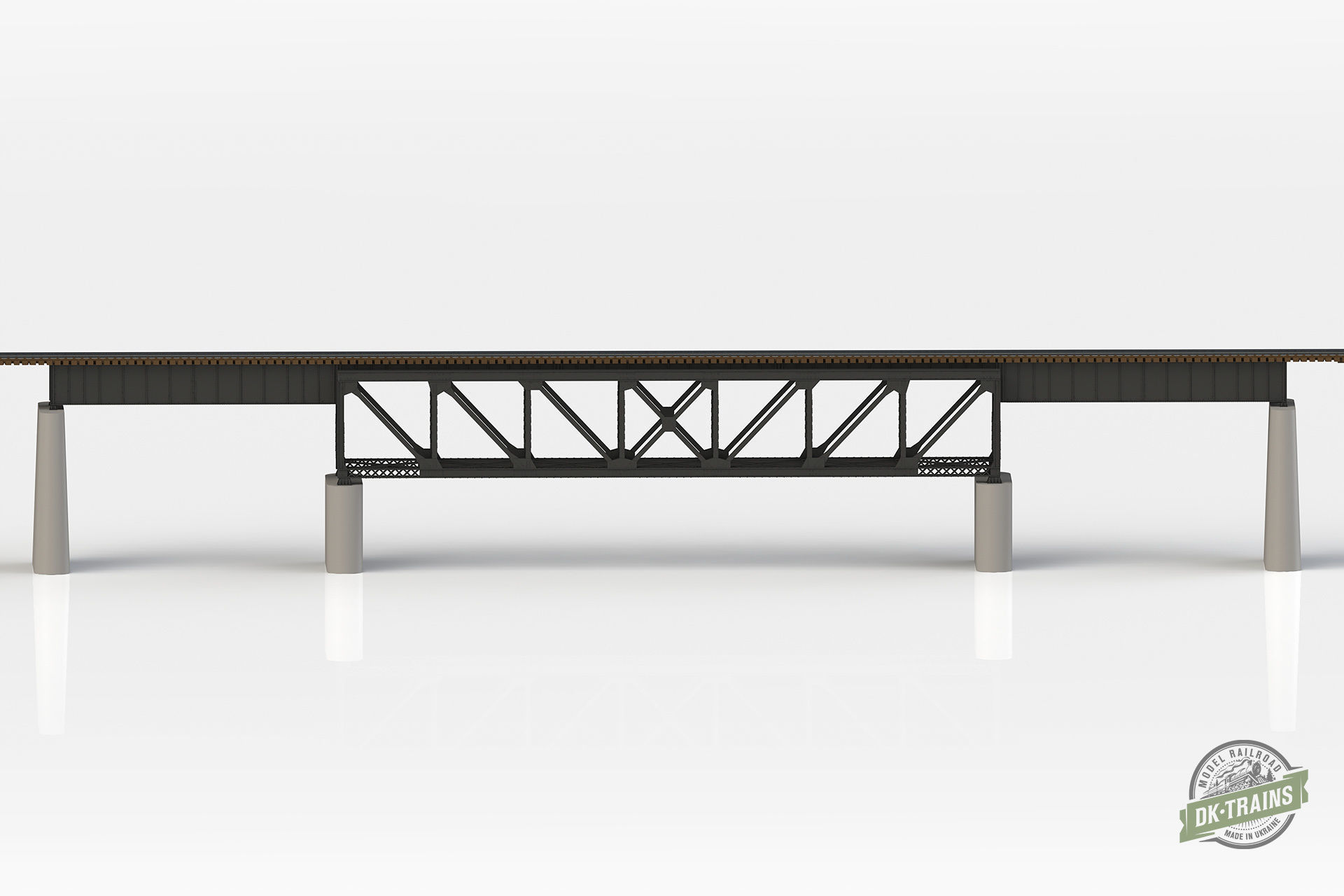 US Train Bridge - H0 scale 3D print model_2