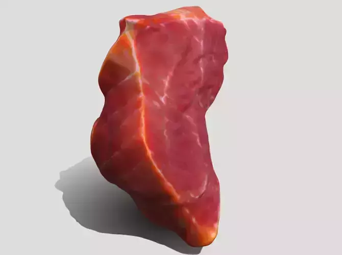 Stylized Meat Flesh Piece 3D model