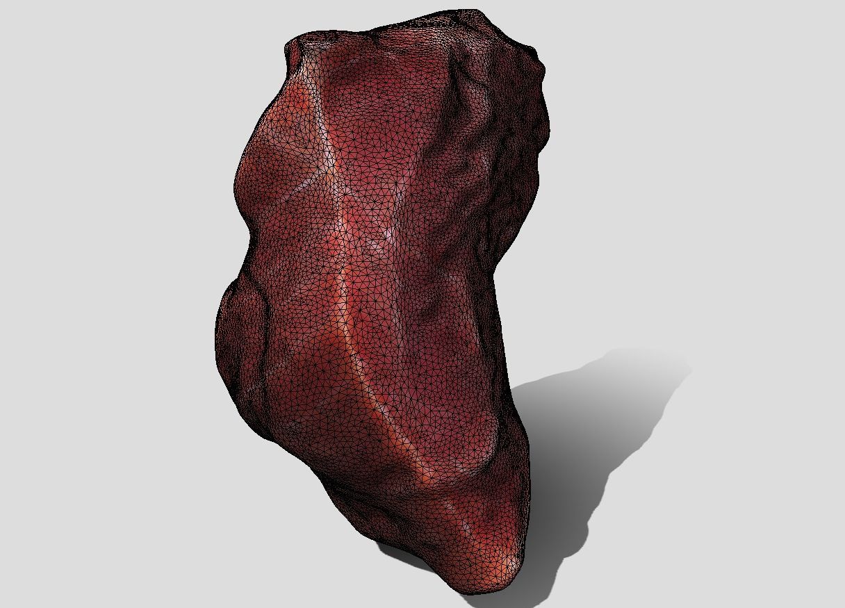 Stylized Meat Flesh Piece 3D model_5