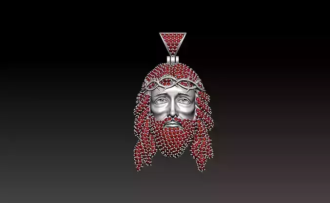 Jesus diamond pendant