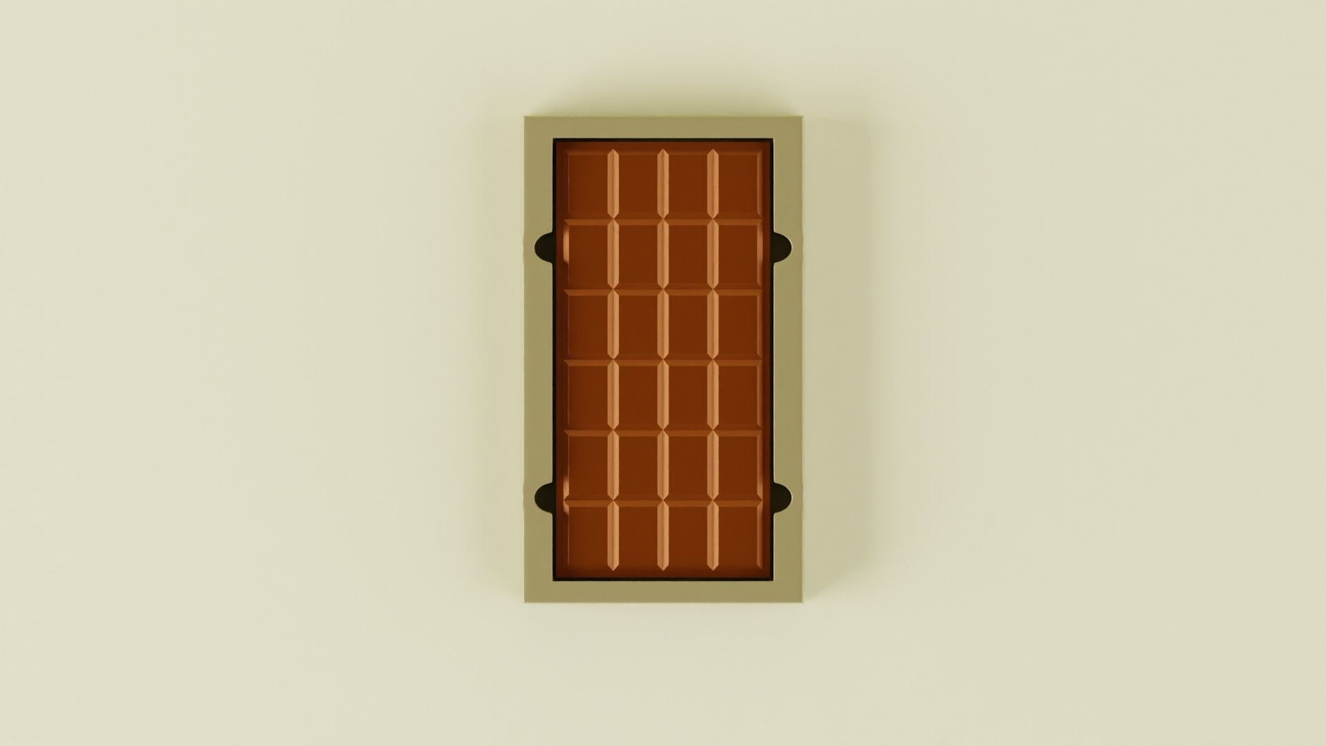 Chocolate Bar 3D model_1