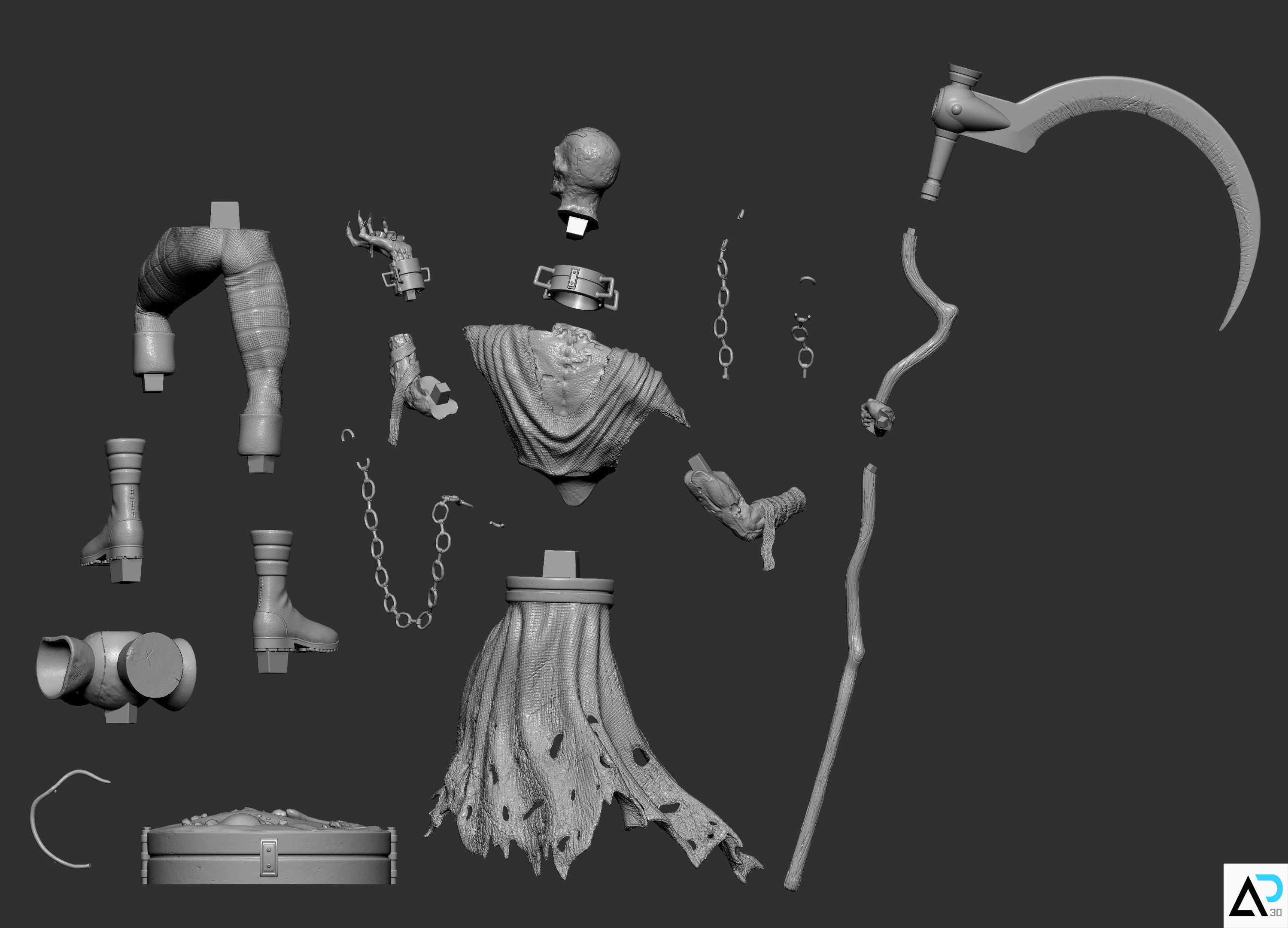 Nekron 3D Print Model 3D print model_8