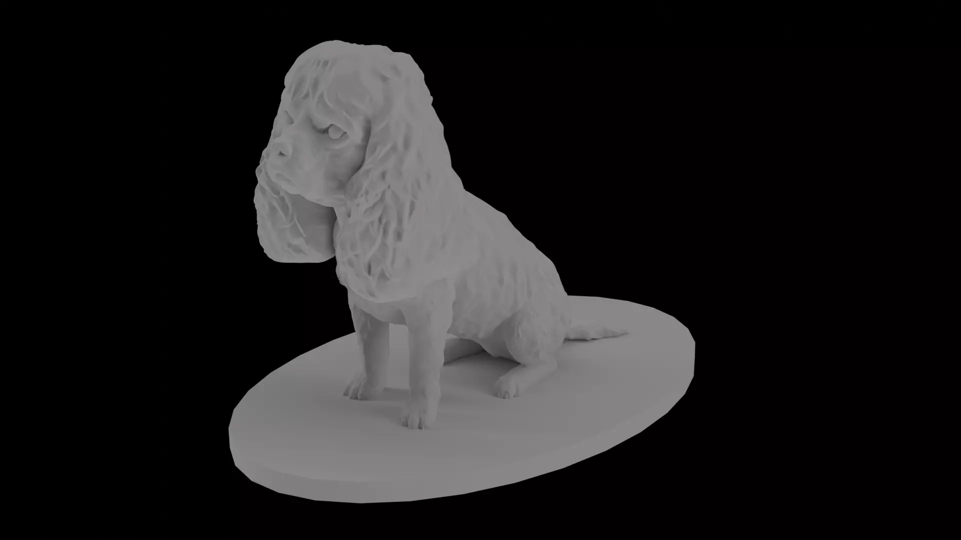 Cavalier King Charles Spaniel 3D model_0