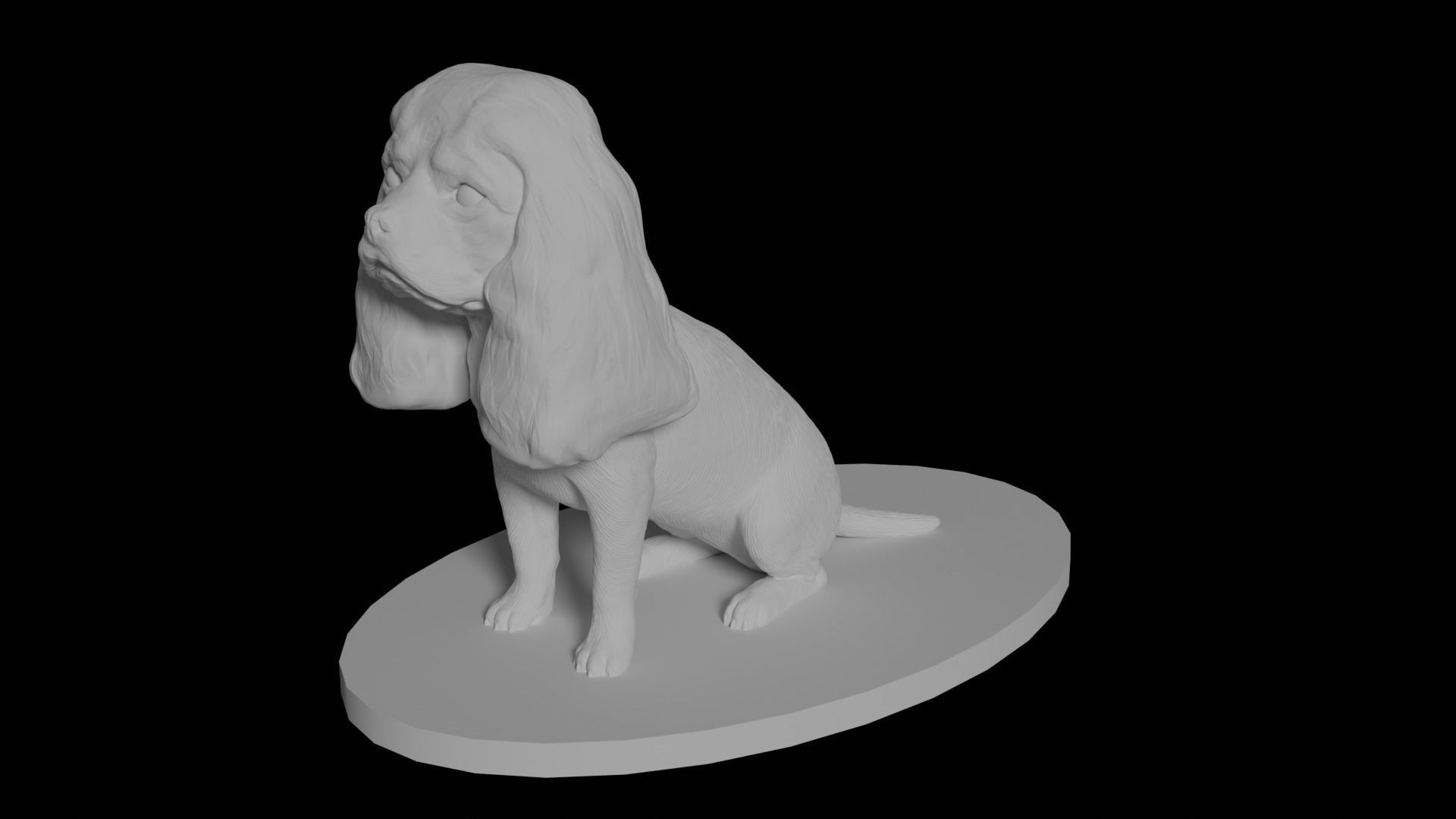 Cavalier King Charles Spaniel 3D model_4