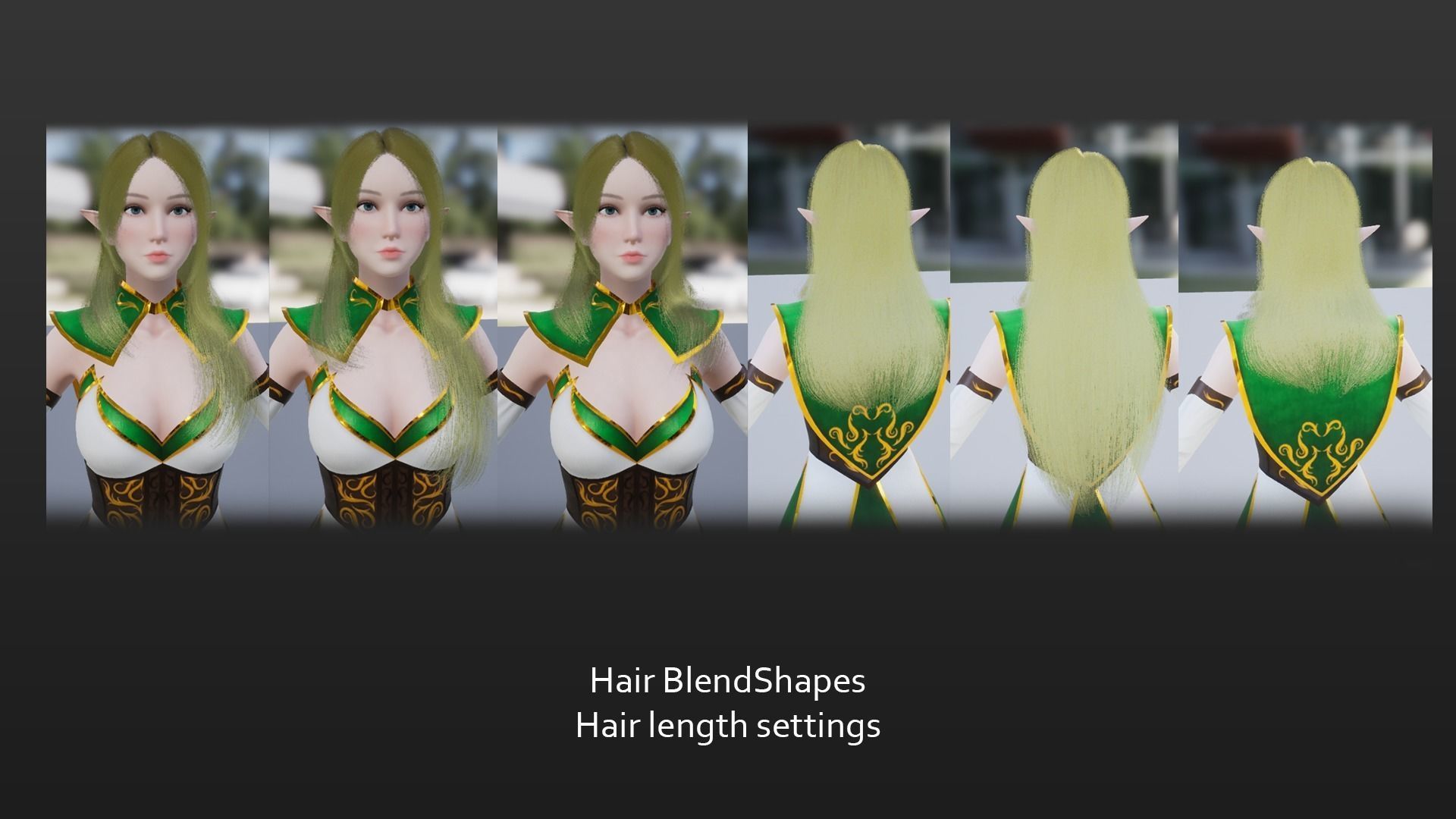 Archer Elf Low-poly 3D model_11