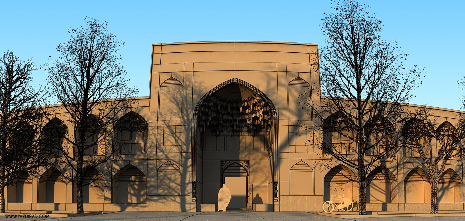 Chaharbagh School 3D model_3