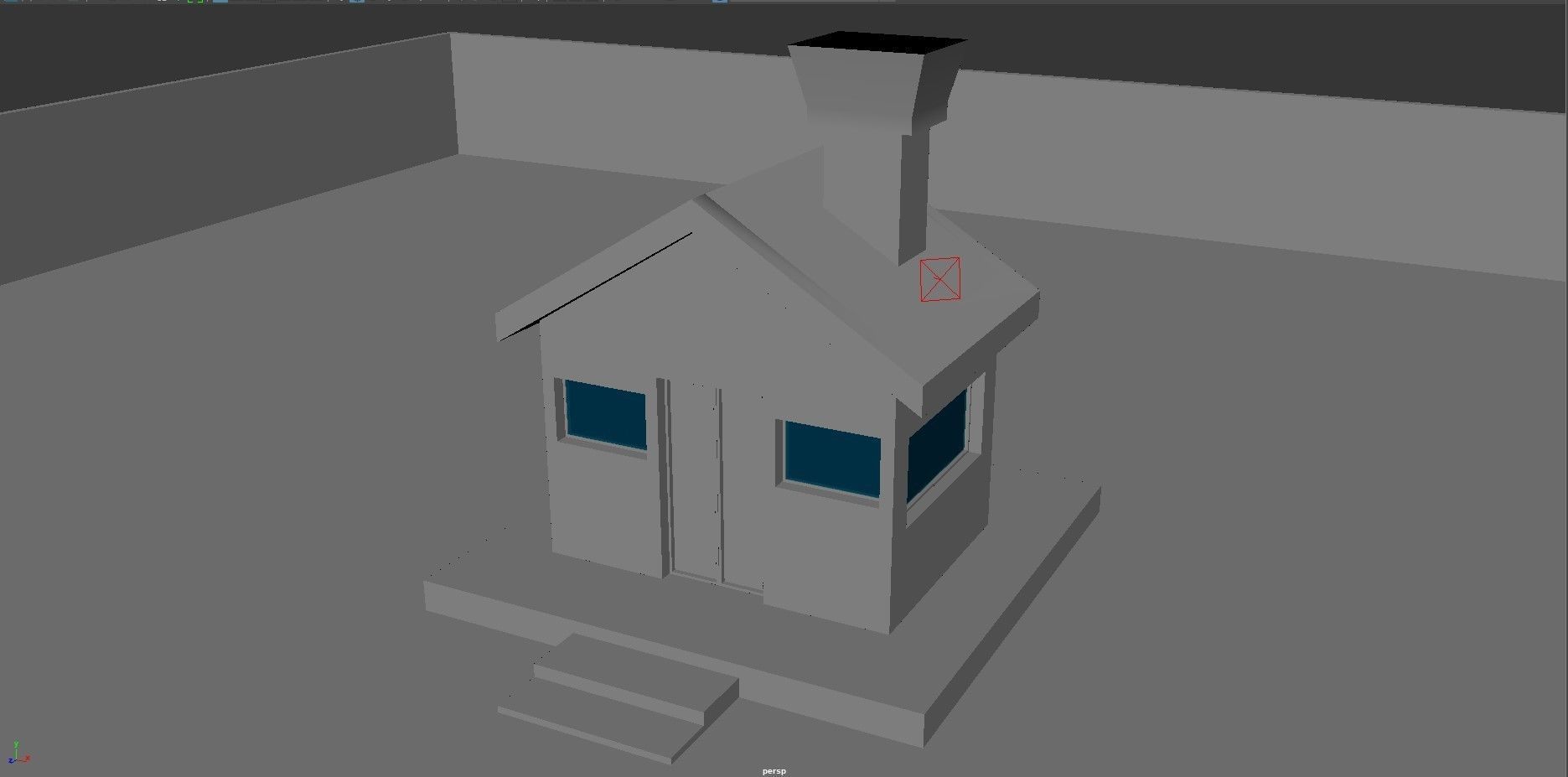 Small Home 3d model Low-poly 3D model_1