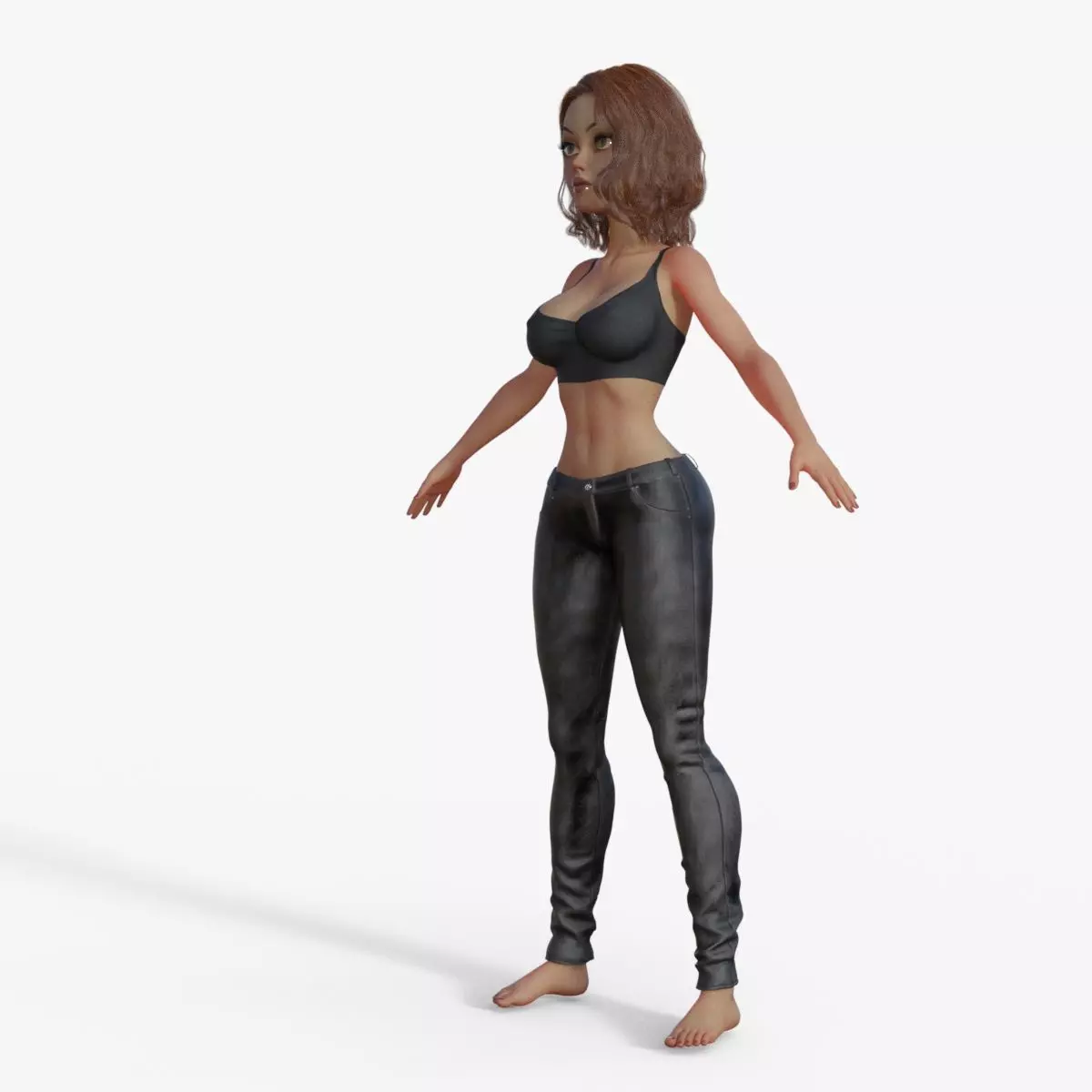Sporty Woman 3D model