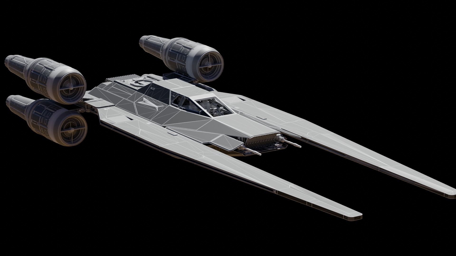 Star Wars U-WING 3D model_29