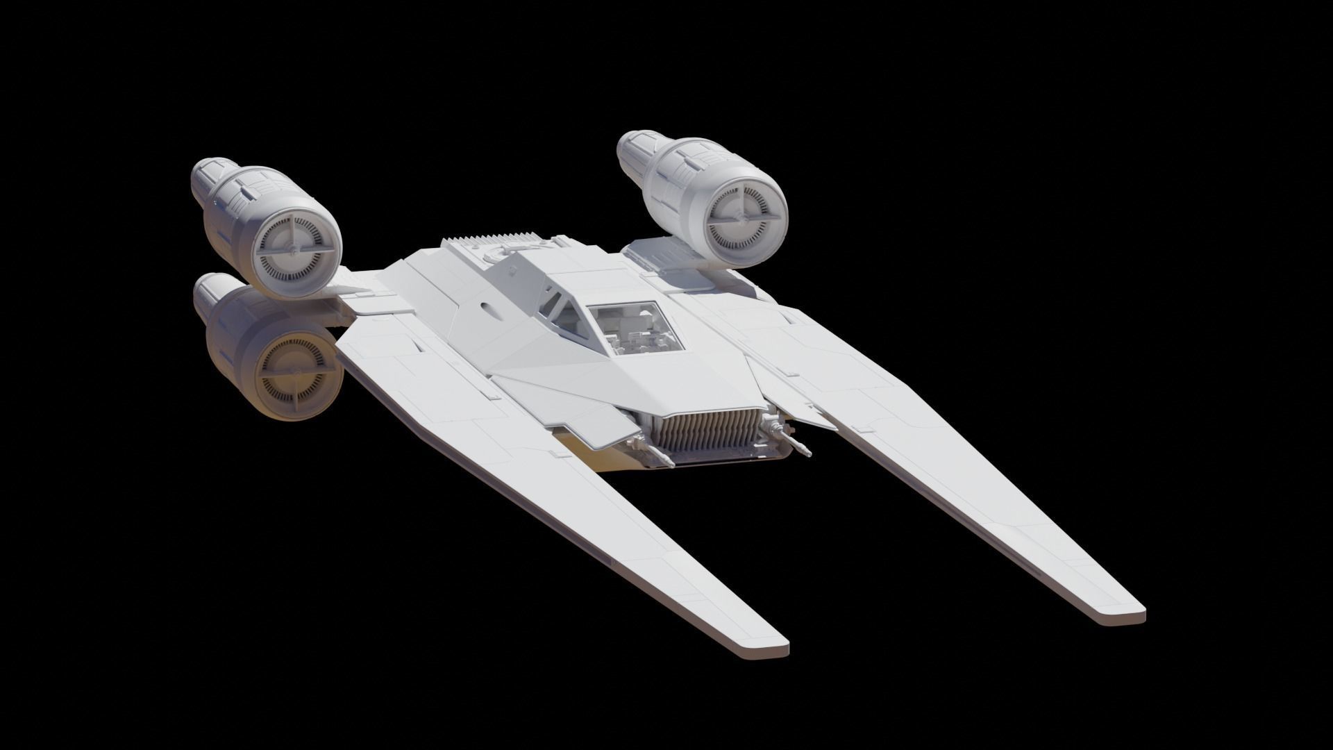 Star Wars U-WING 3D model_23