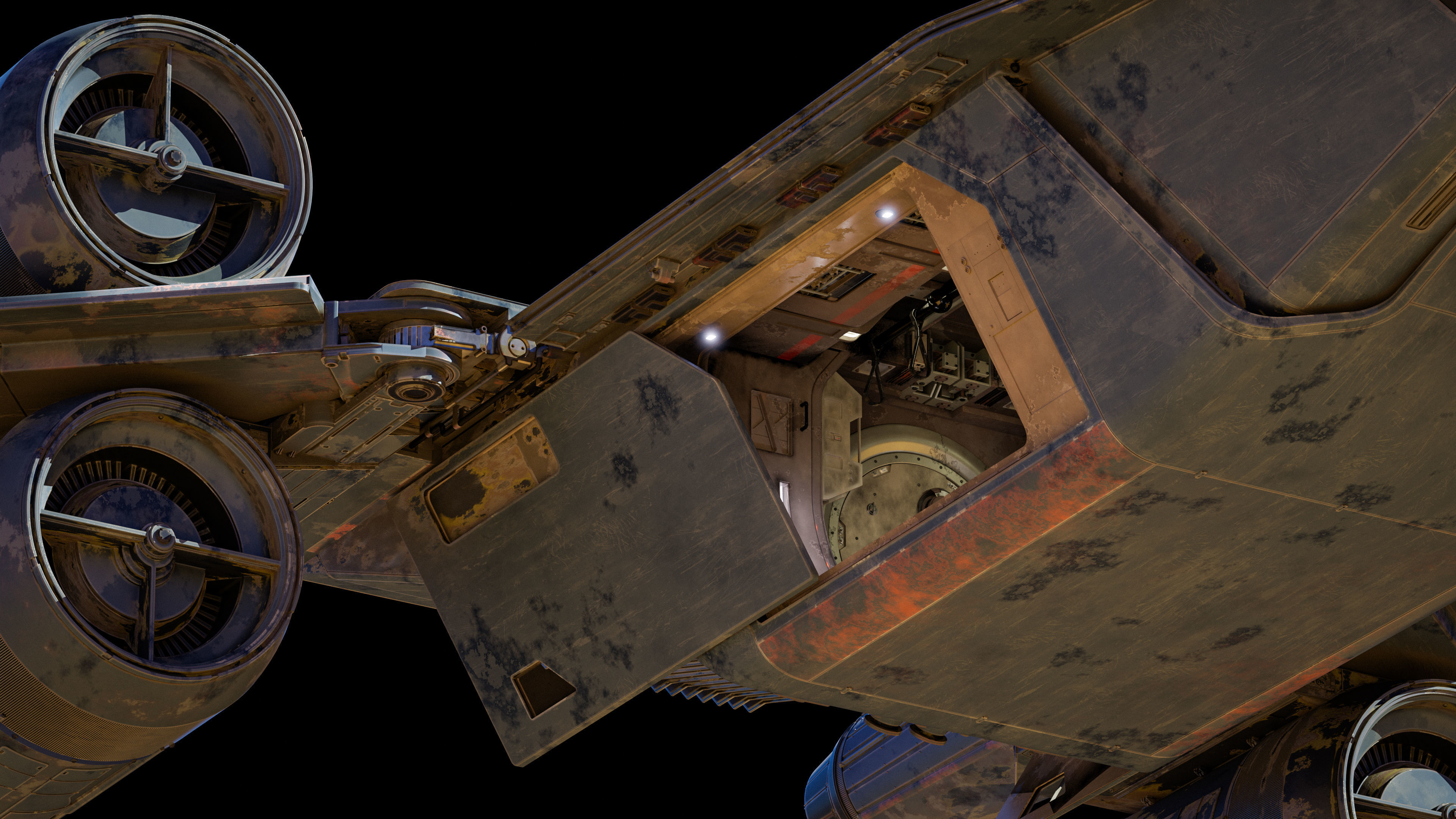 Star Wars U-WING 3D model_9