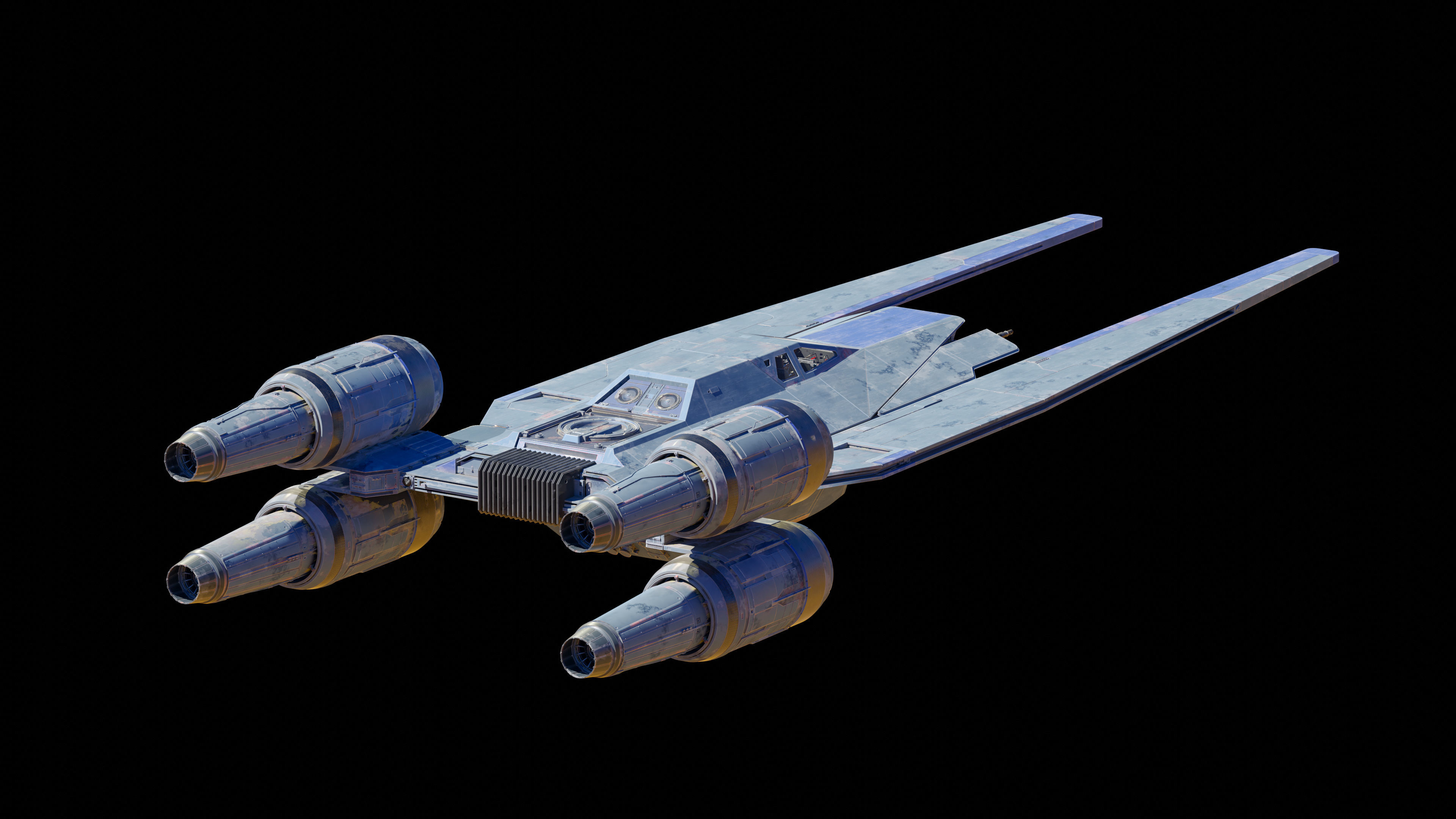 Star Wars U-WING 3D model_2