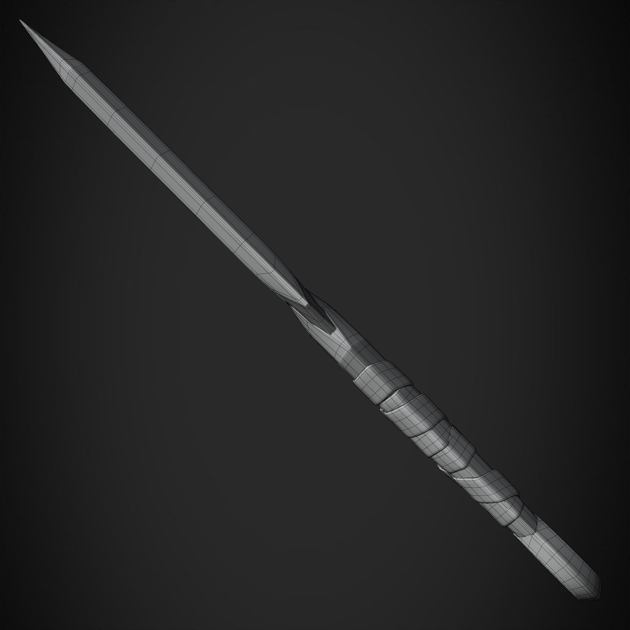 Genshin Impact Rosaria Dagger for Cosplay 3D print model_17