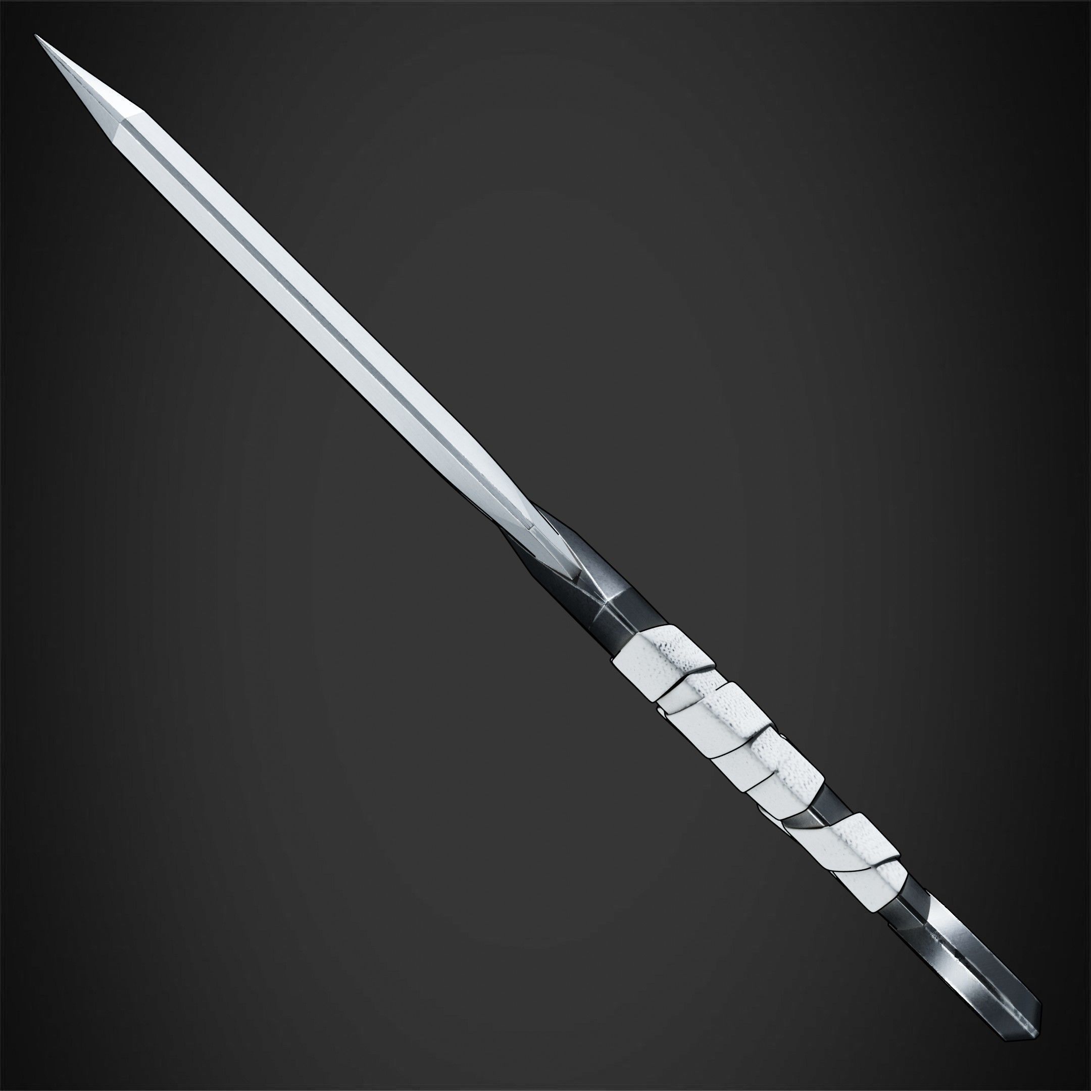 Genshin Impact Rosaria Dagger for Cosplay 3D print model_4