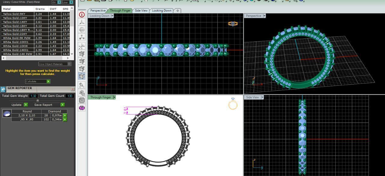 11 ring 3D print model_1
