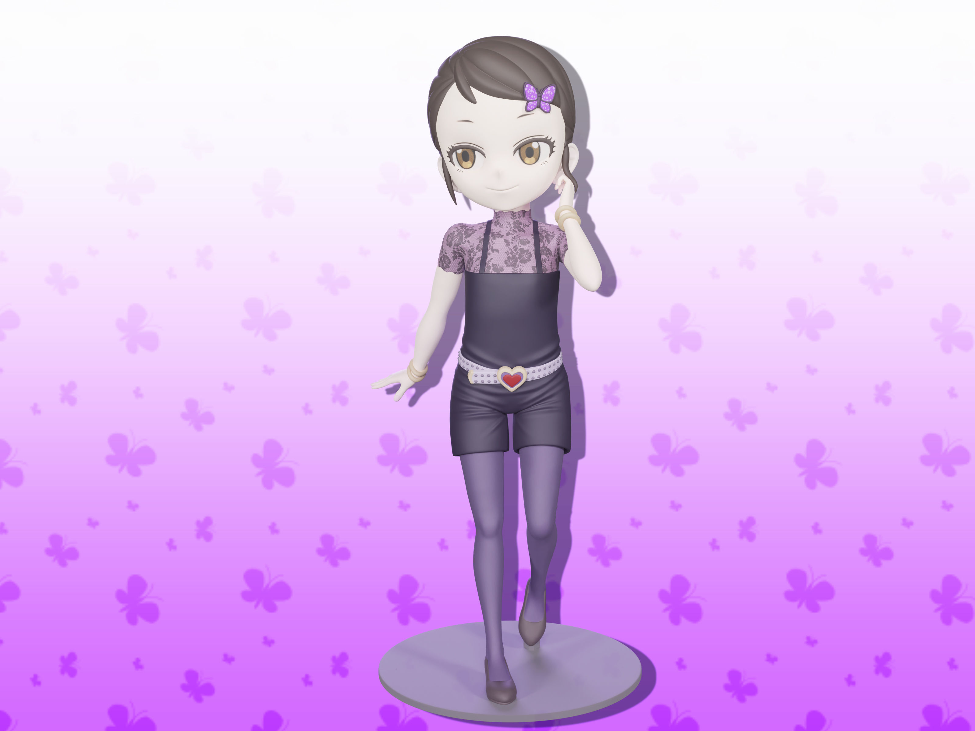 Becky Blackbell figure 3d 3D print model_7